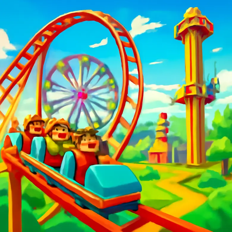 Theme Park Tycoon 2 Tier List  — Best Rides Ranked gameplay illustration - S Tier — Best Rides in Theme Park Tycoon 2