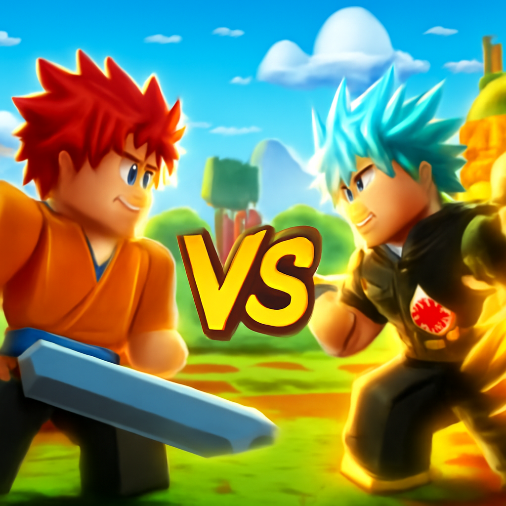 Wagarashi gameplay next to Shindo Life gameplay