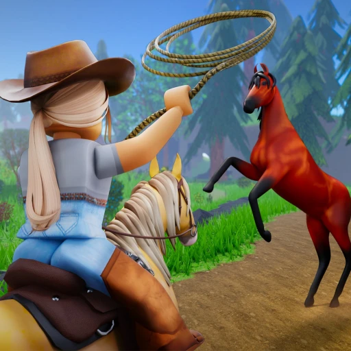 Wild Horse Islands beginner guide artwork showing a player lassoing a wild horse