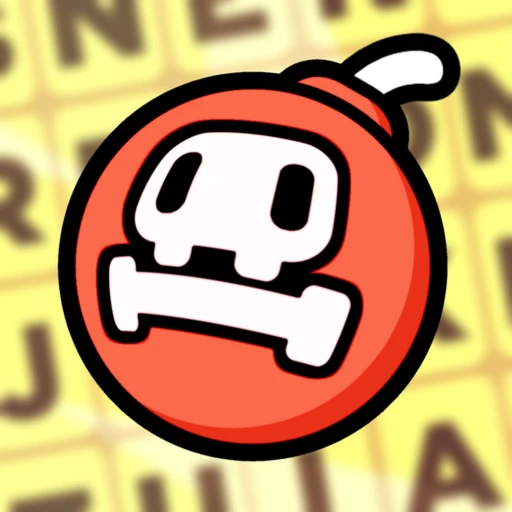 Word Bomb Roblox gameplay showing players typing words as a bomb fuse burns down