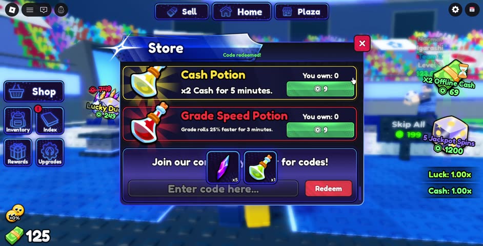 WEATHER code redeemed in Blue Lock Farm