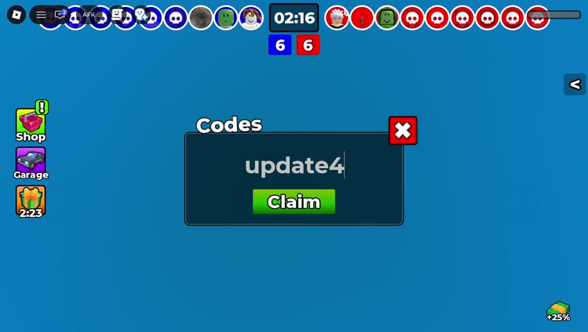 update4 code redeemed in Car DUELS