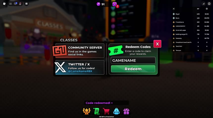 GAMENAME code redeemed in Drill to Earth's Core